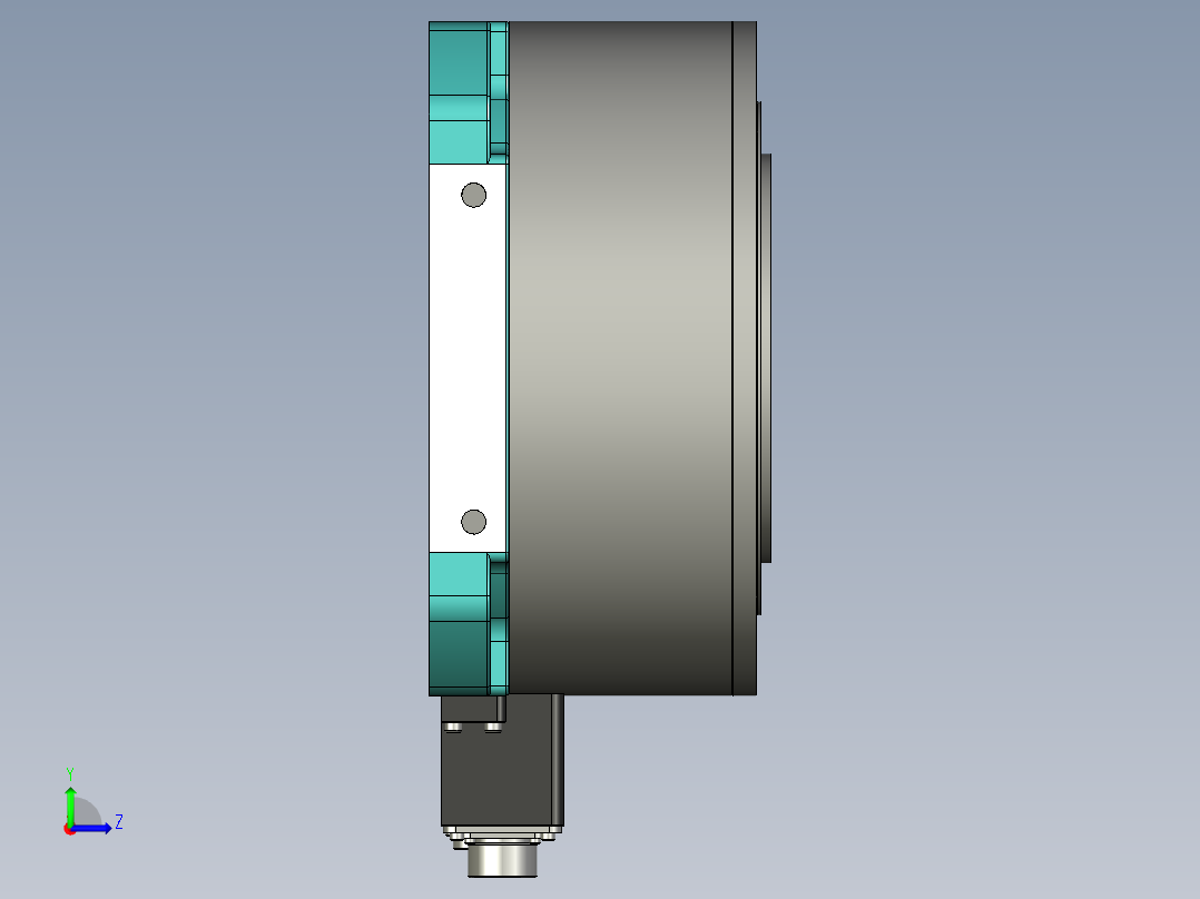 伺服转盘扭矩 120 Nm TM-RU2M120C10 左视图