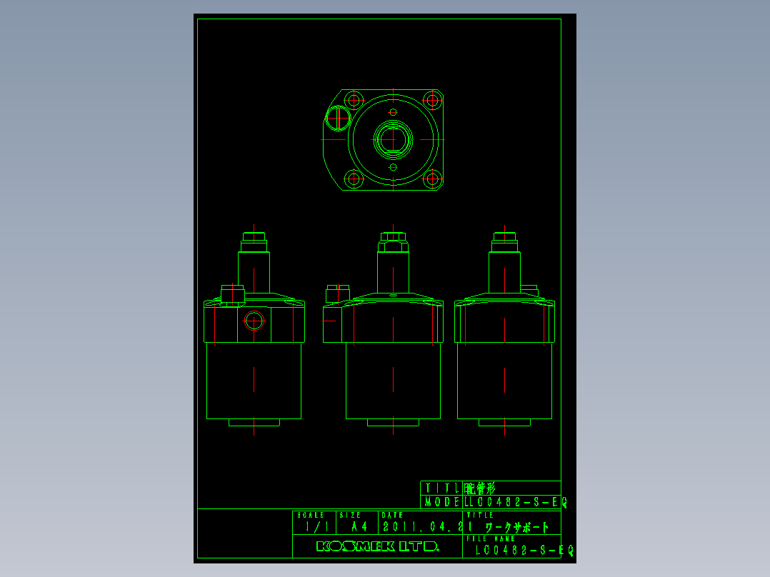 KOSMEKLC0482-S-EQ多系列多零件图纸模型多系列多零件图纸模型