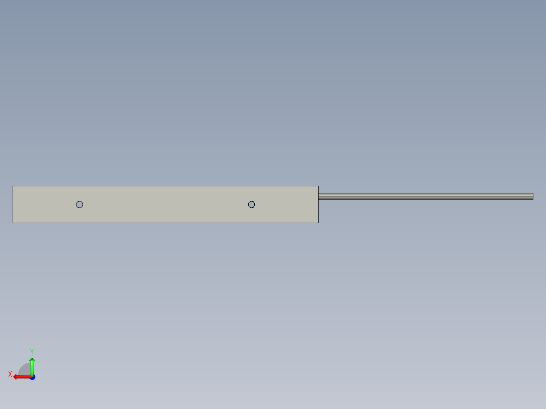 基恩士CA-DBB13_kc图纸模型后视图
