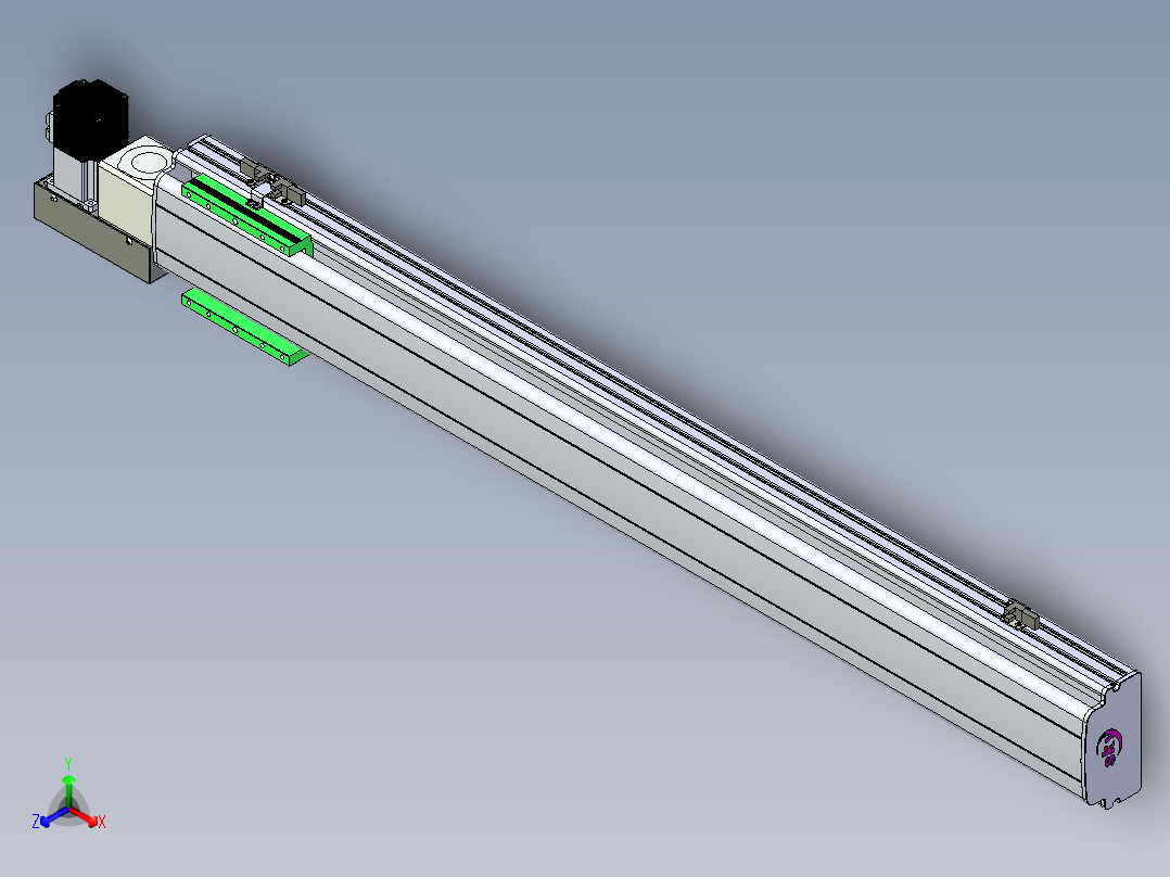 同步带滑台-半封闭B13H-L45-S950-L-P40-D3