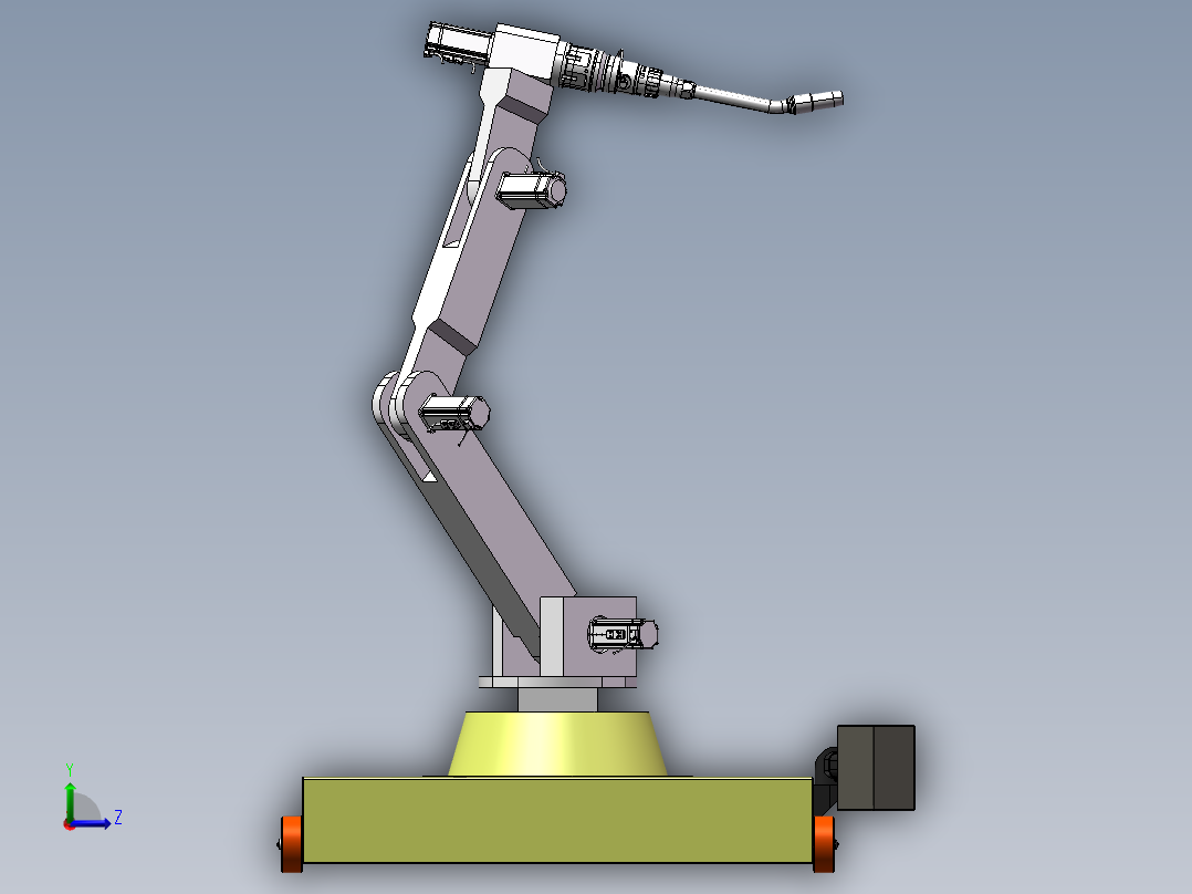 机械臂小车左视图