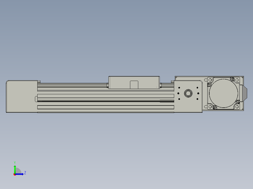 威洛博直线电机模组EB4-L40-S100-BL-57-MS3左视图