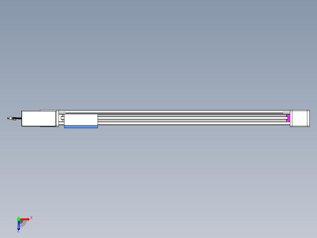 威洛博LB.GB同步带传动--欧规系列GB8-L96-S1000-BR-P40俯视图