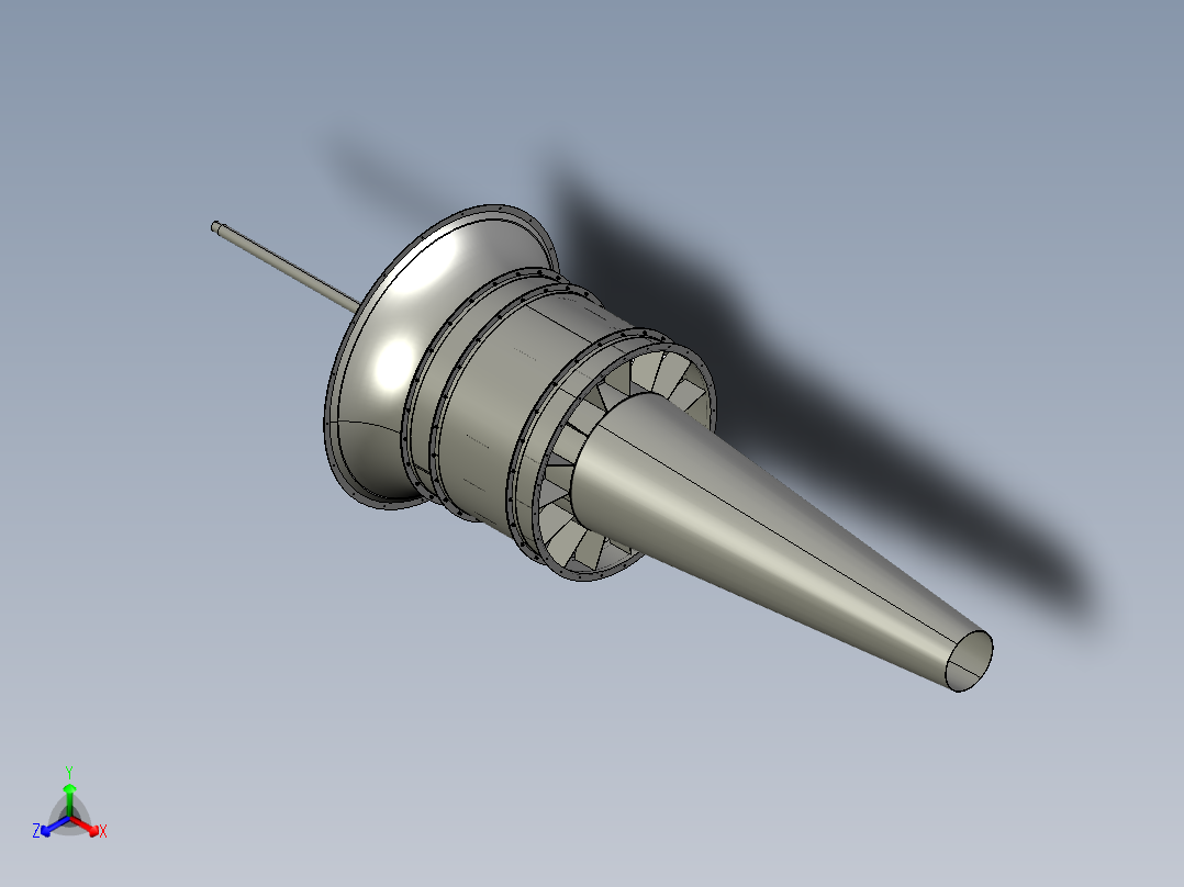 轴流式通风机结构设计含三维==704747==400