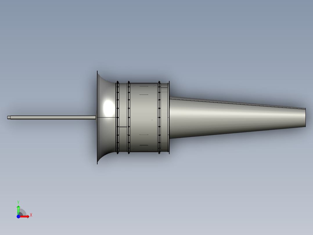 轴流式通风机结构设计含三维==704747==400前视图