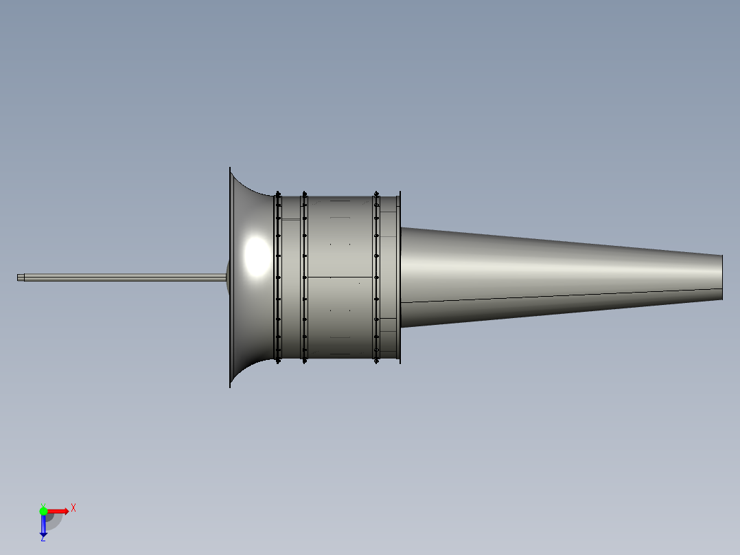 轴流式通风机结构设计含三维==704747==400俯视图