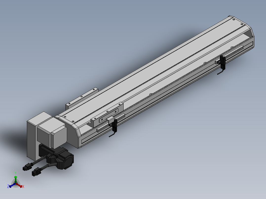 精密模组MT100-L78-400-LD-M10-C4正等轴测图