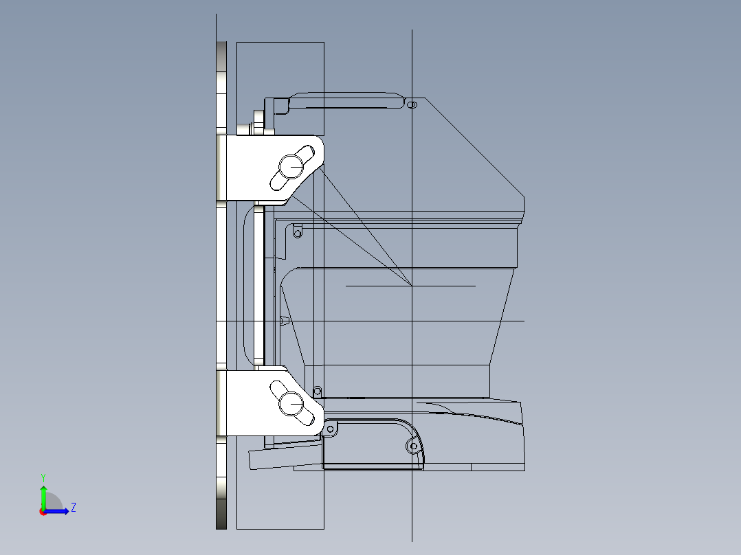 基恩士OP-86938_kc图纸模型左视图