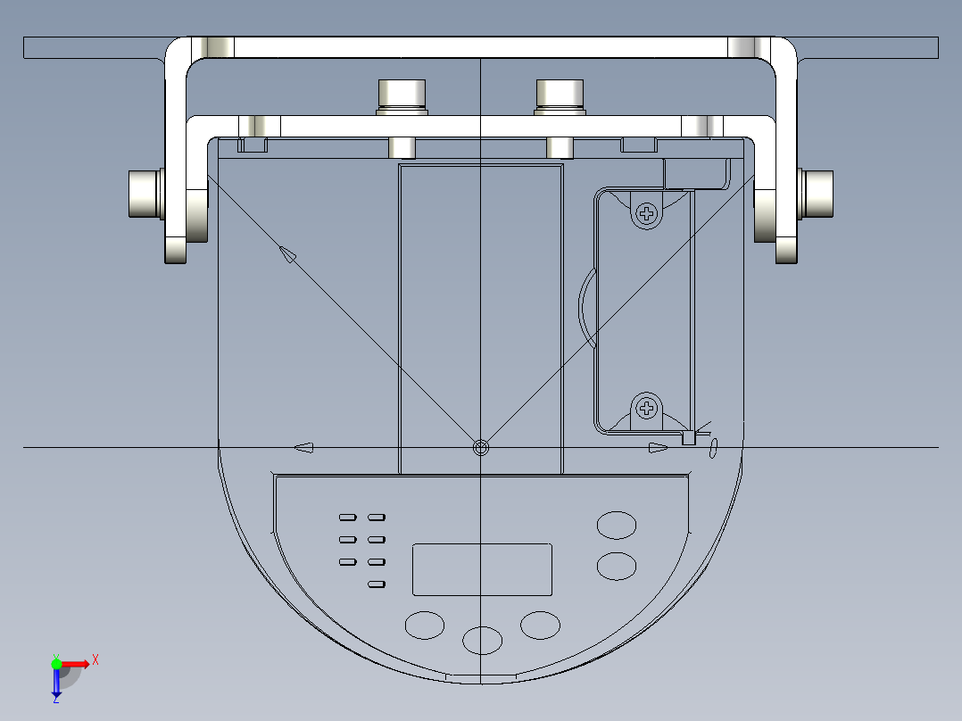 基恩士OP-86938_kc图纸模型俯视图