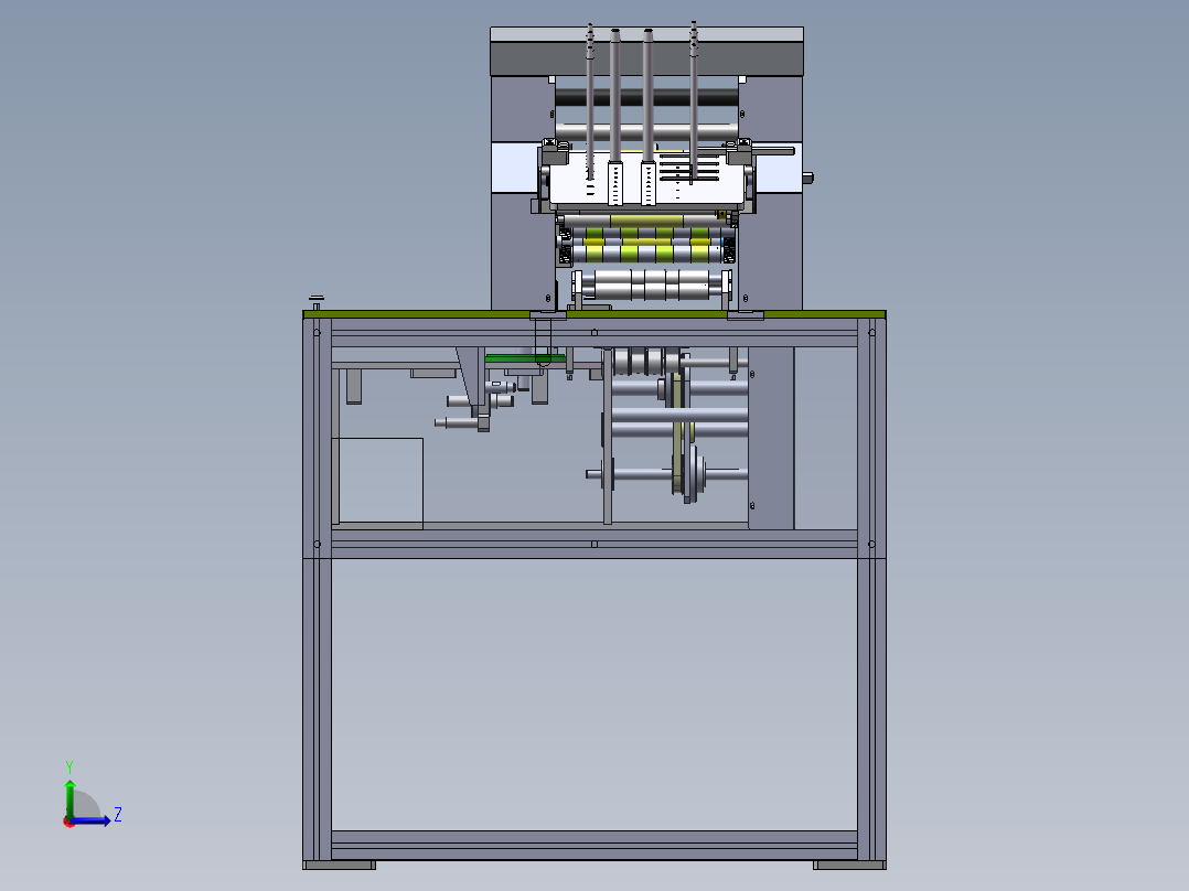 纸板自动送料机sw18可编辑左视图