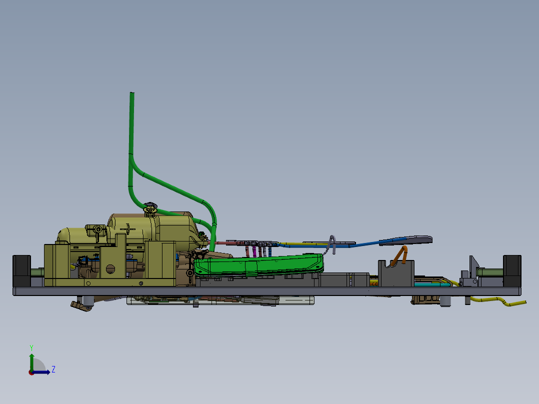 按摩椅气密测试sw20可编辑左视图