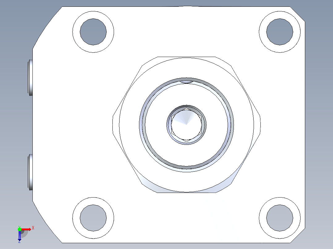 KOSMEKLHA0750-GL-Q45多系列多零件图纸模型俯视图
