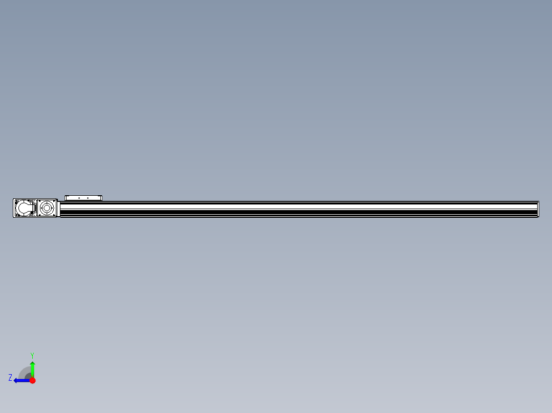 同步带全封闭直线模组TPA-HCB-105D-90-L1450-ML-Y-P20-N3右视图