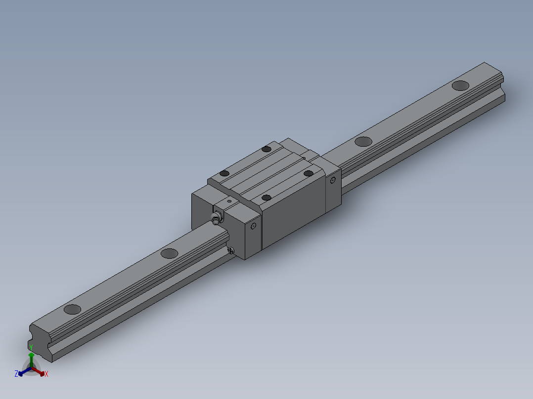 滑块HGH15CA正等轴测图