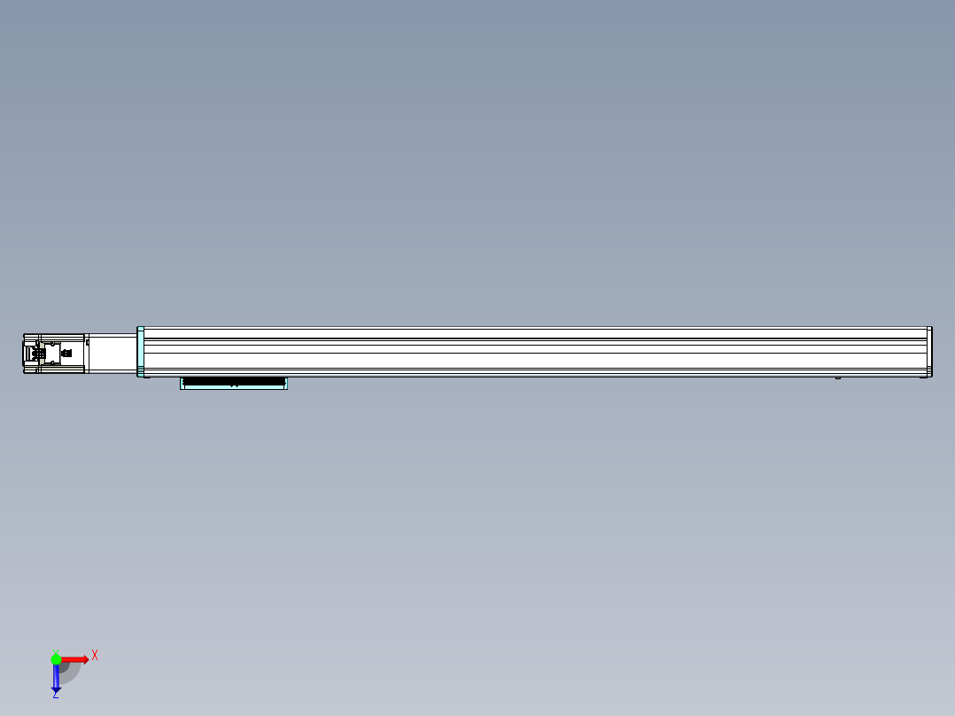 威洛博VC丝杆传动-无尘环境VC14-Lxx-C-S900-BC-ZP40-C3俯视图