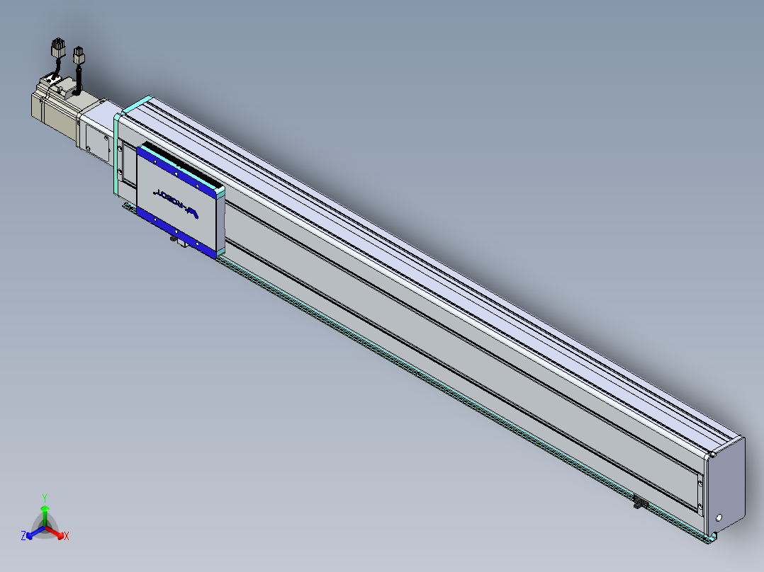 威洛博VC丝杆传动-无尘环境VC14-Lxx-C-S900-BC-ZP40-C3正等轴测图