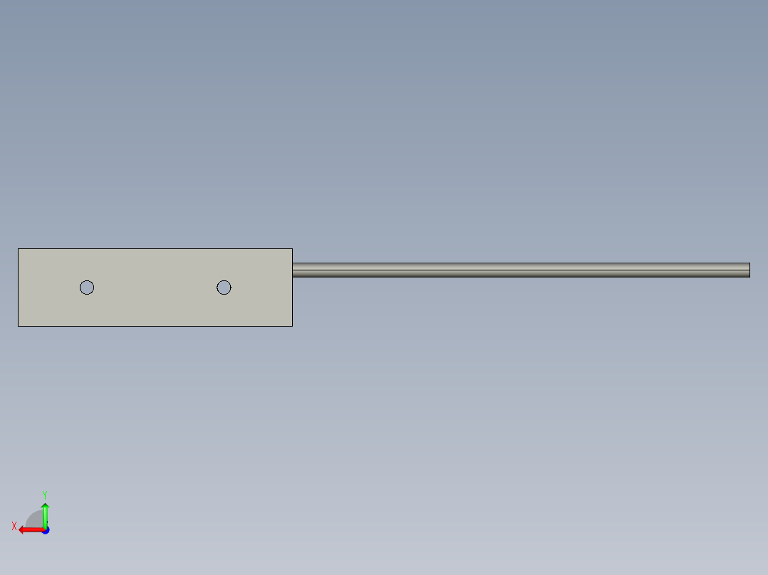基恩士CA-DBB5_kc图纸模型后视图