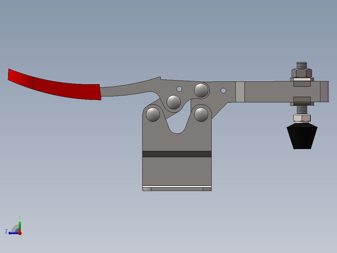 水平式快速夹具右视图
