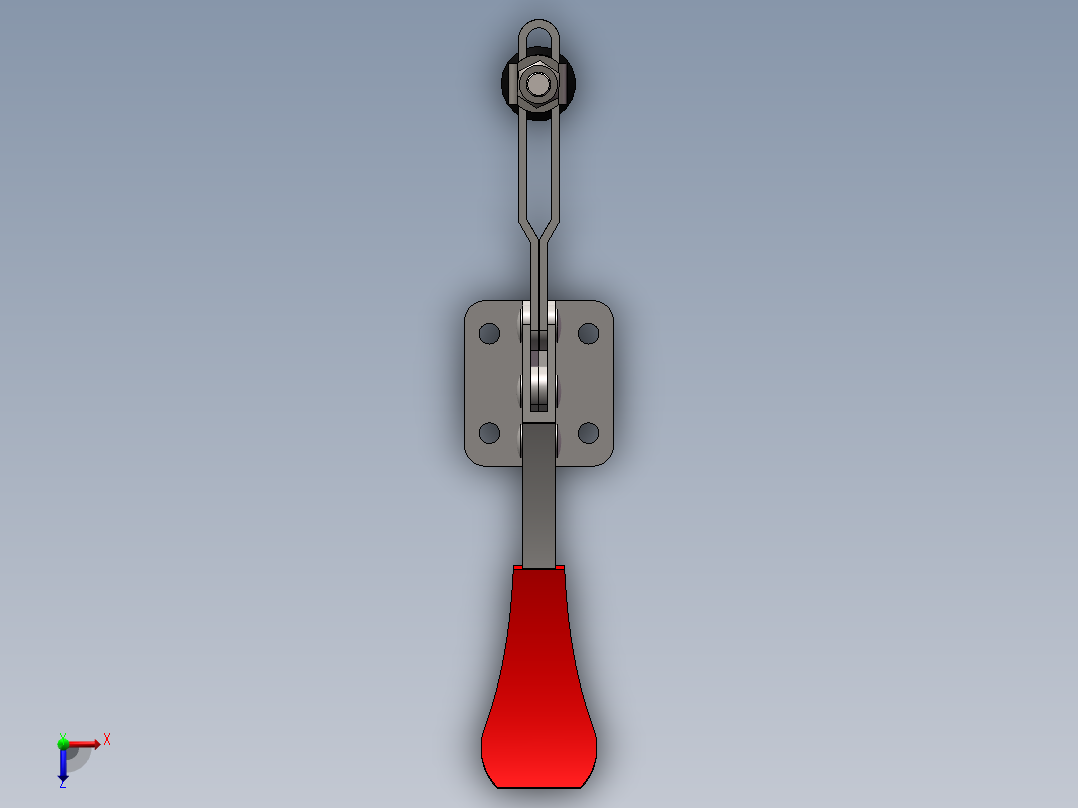 水平式快速夹具俯视图