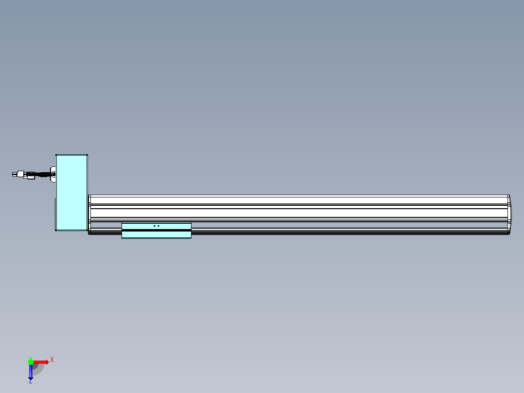 威洛博VBF同步带传动一般环境VBF14-L45-S550-BRD-ZP40-C3俯视图