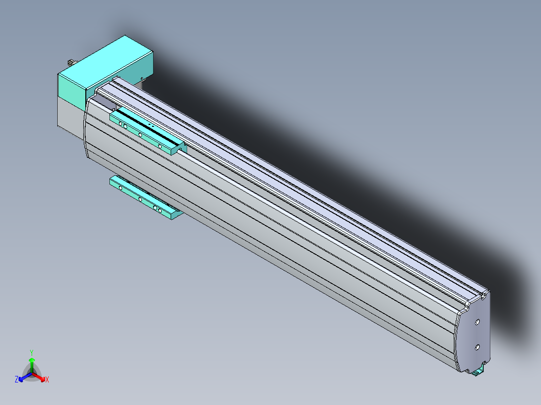 威洛博VBF同步带传动一般环境VBF14-L45-S550-BRD-ZP40-C3正等轴测图