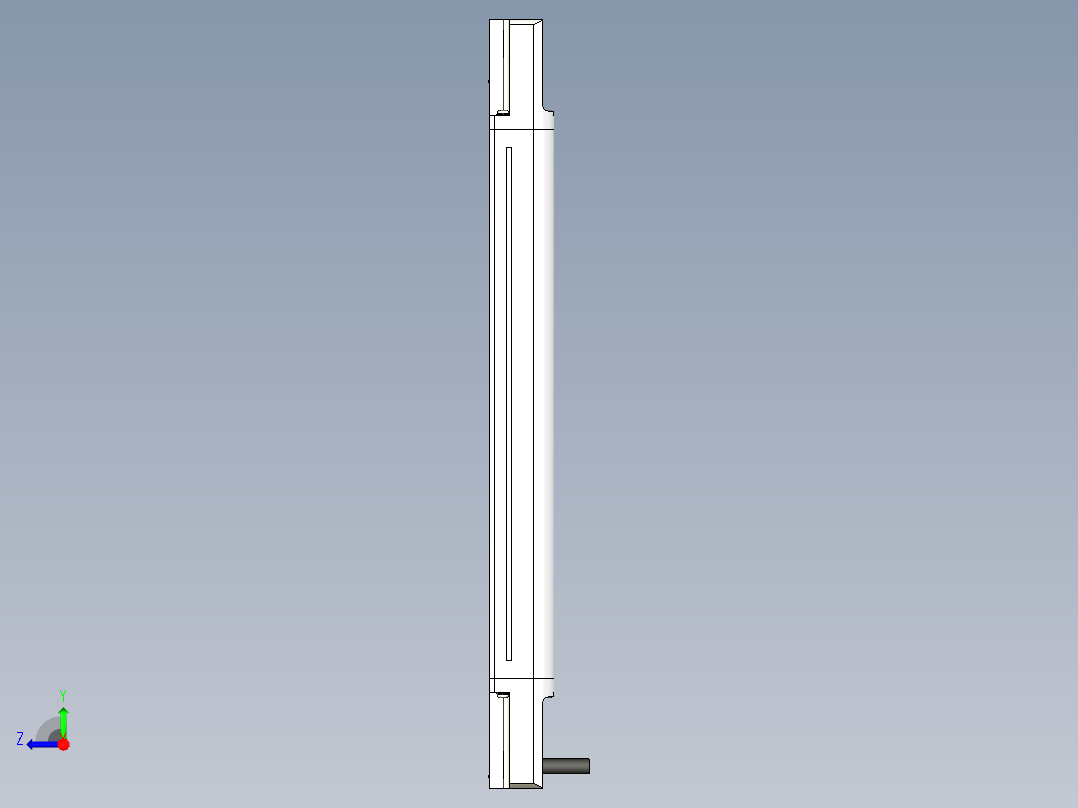 基恩士SL-V08L_R_kc图纸模型右视图