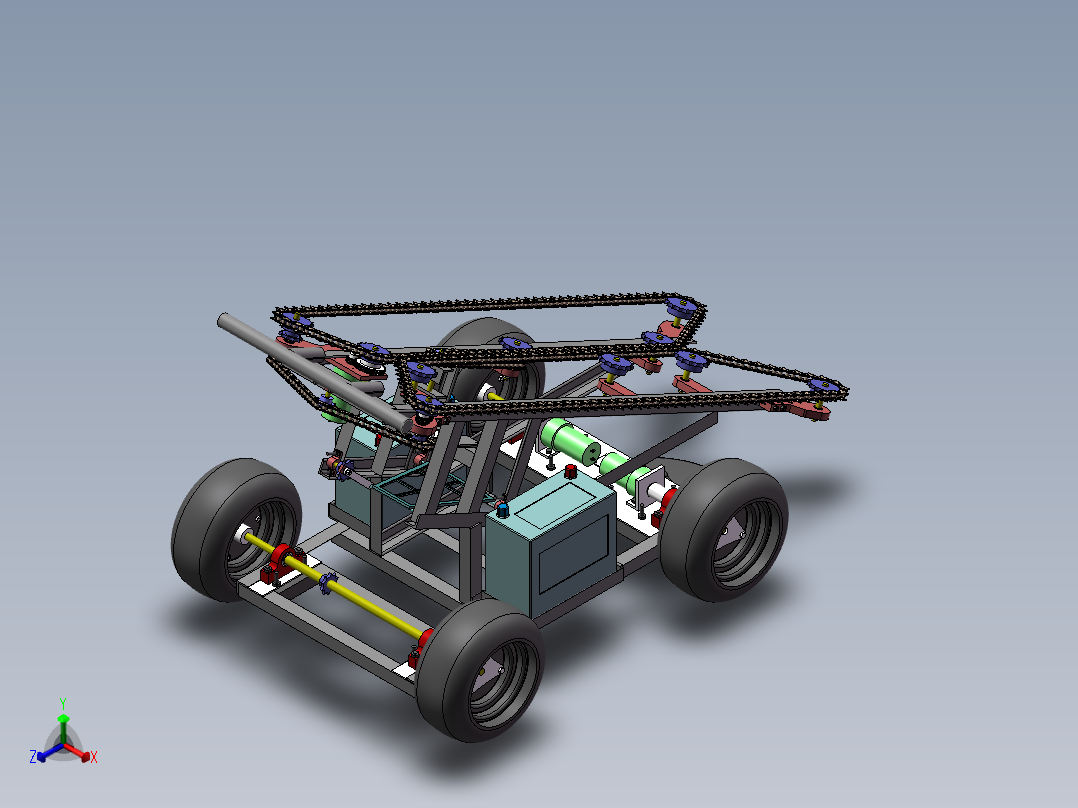 生姜收割机sw18可编辑正等轴测图