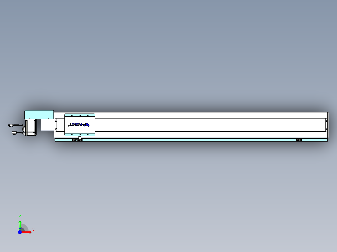 威洛博VBC同步带传动一无尘环境VBC14-L45-S1150-BR-ZP40-C3前视图
