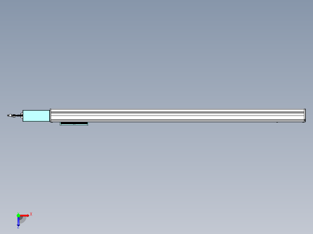 威洛博VBC同步带传动一无尘环境VBC14-L45-S1150-BR-ZP40-C3俯视图