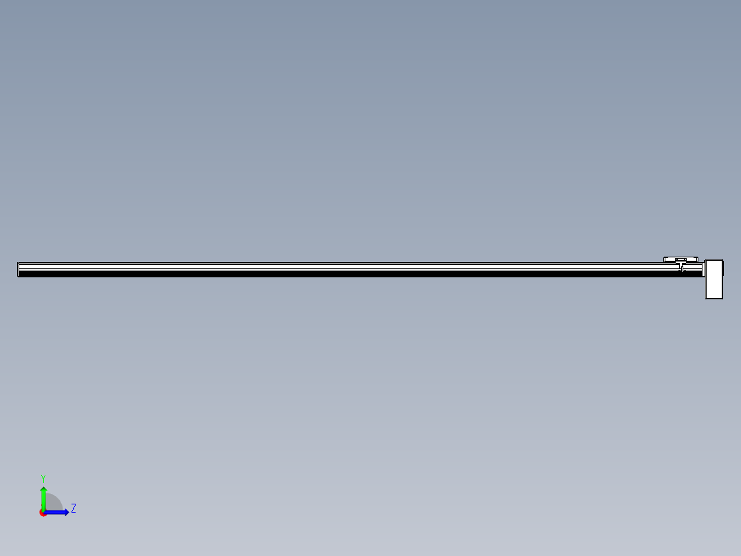 同步带全封闭直线模组TPA-HCB-105D-90-L2400-LP-Y-P20-N3左视图