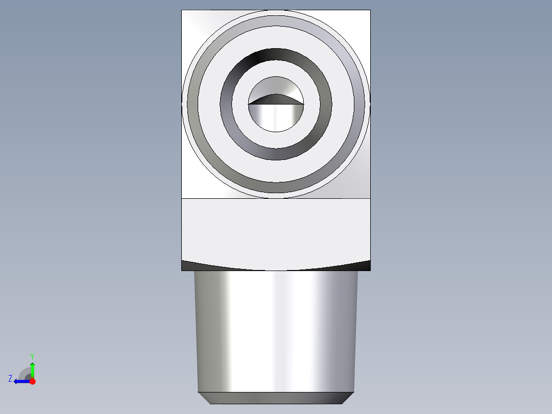 卡套式工业通用硬管接头EO_Male_stud_elbow_WE08SMCFX右视图