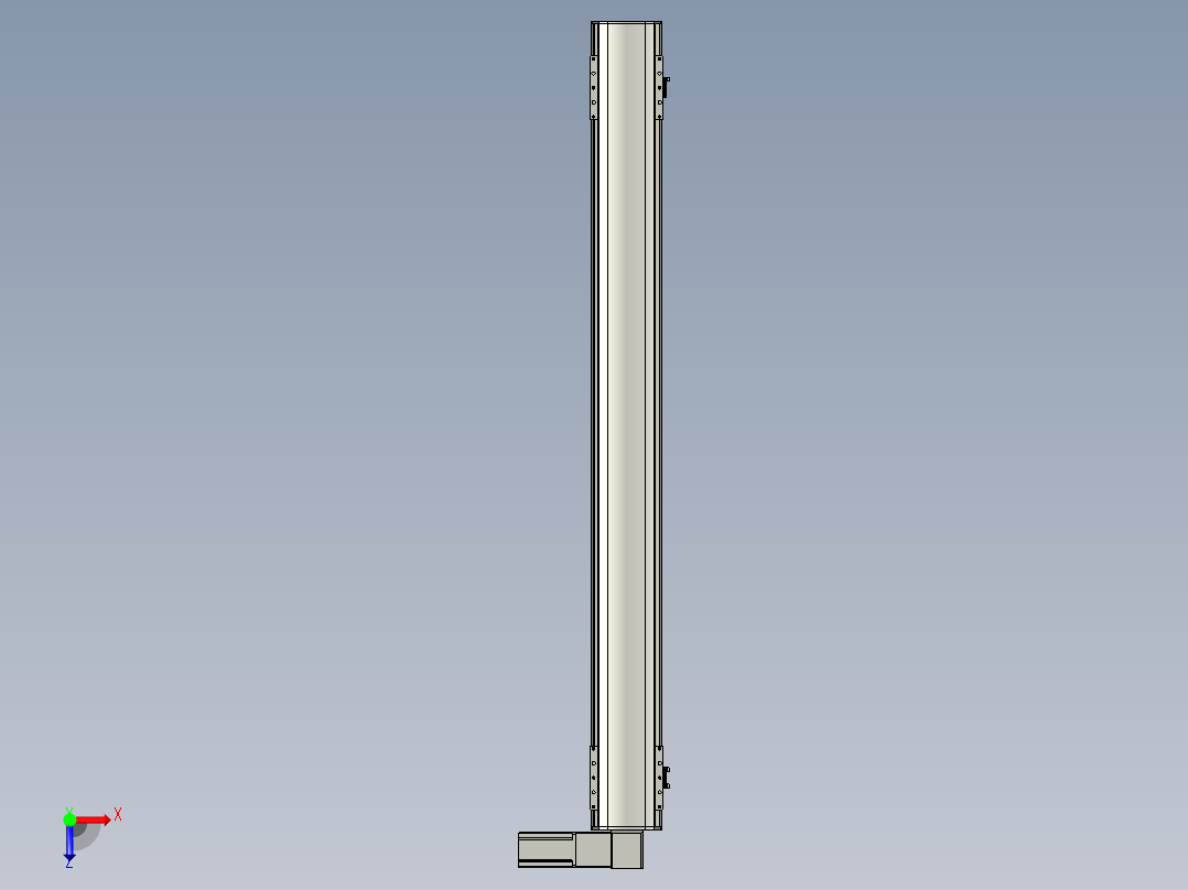 直线模组WG-LHB12-S1150-R(B)设计图纸俯视图
