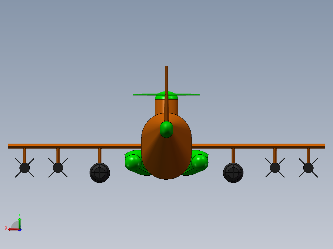 飞机总动员的卡通飞机后视图