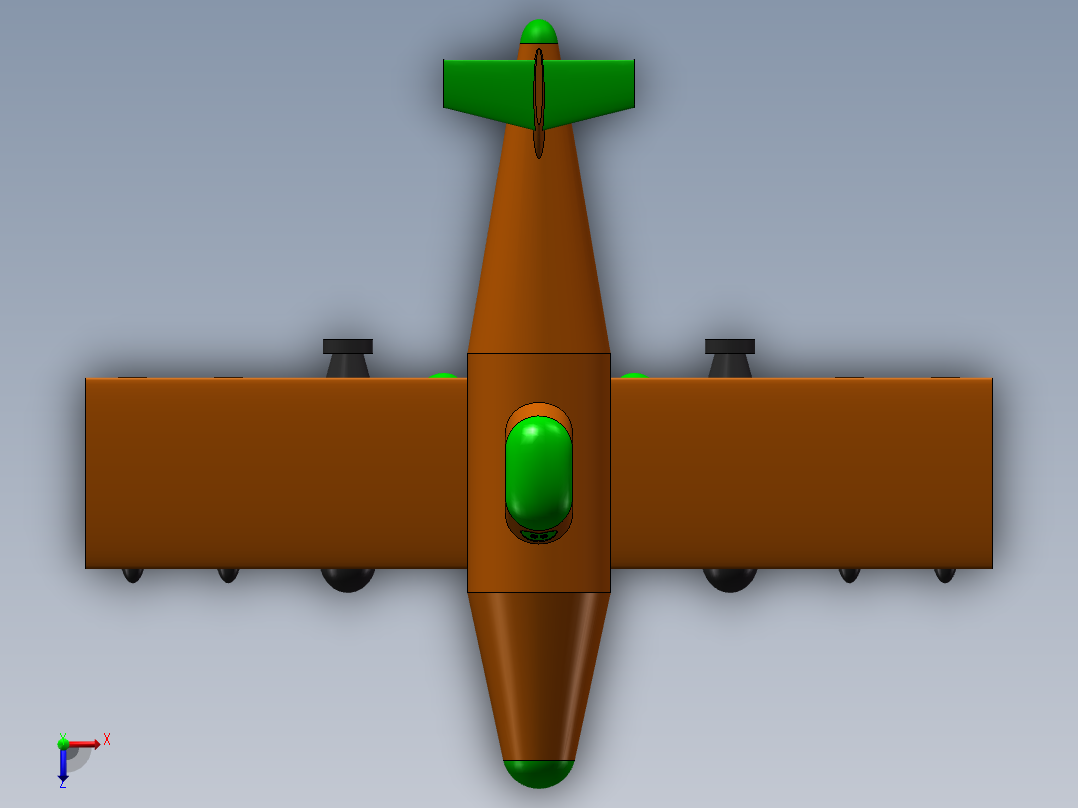 飞机总动员的卡通飞机俯视图