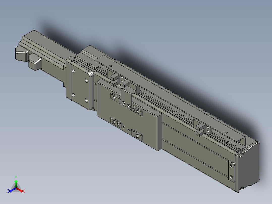 VF丝杆传动-一般环境VT6-L10-C-S120-BC-P10-C4正等轴测图