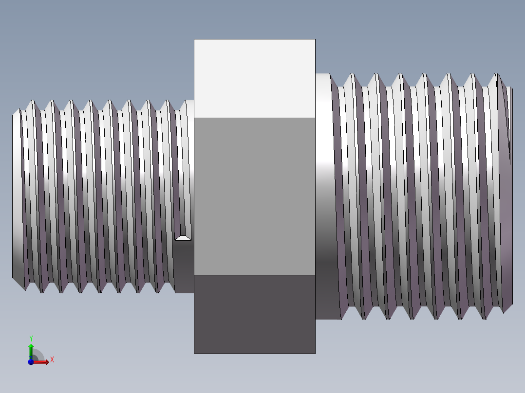 对丝-六角异径 DN10-DN8前视图