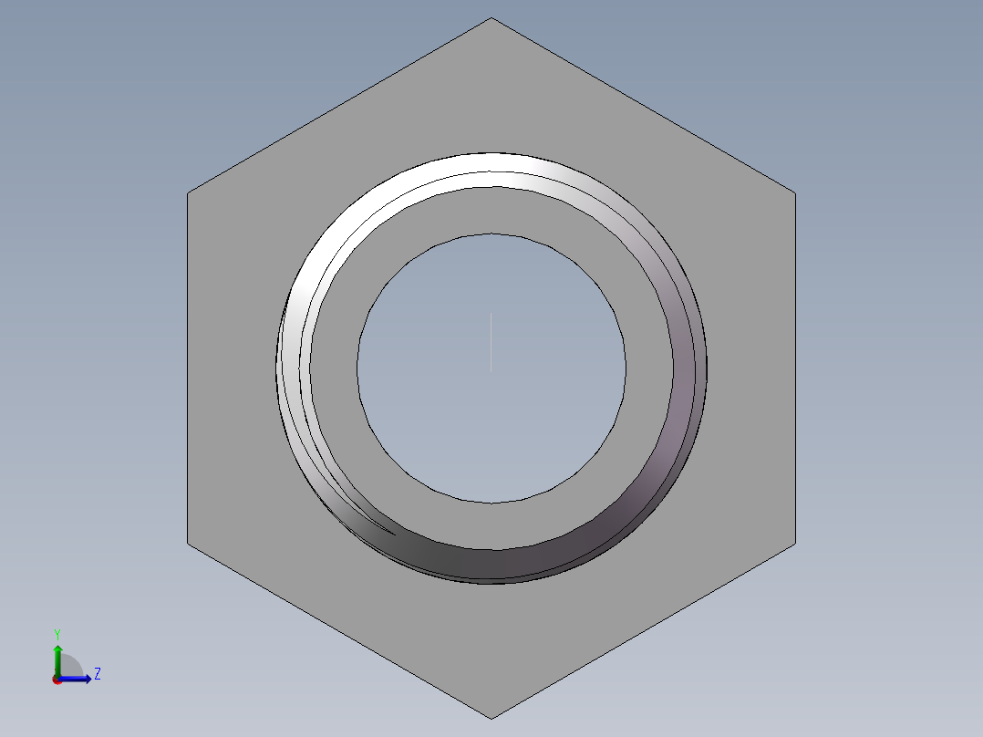对丝-六角异径 DN10-DN8左视图