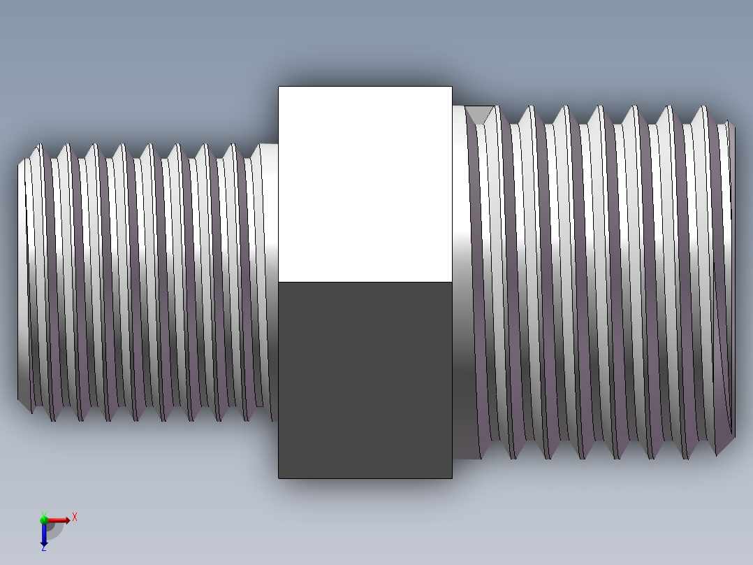 对丝-六角异径 DN10-DN8俯视图