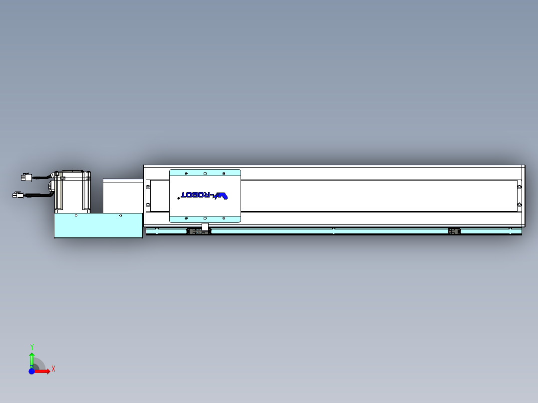 威洛博VBC同步带传动一无尘环境VBC14-L45-S550-BL-ZP75-C3前视图