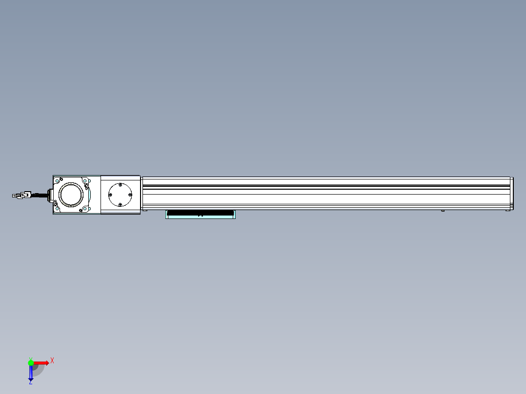 威洛博VBC同步带传动一无尘环境VBC14-L45-S550-BL-ZP75-C3俯视图