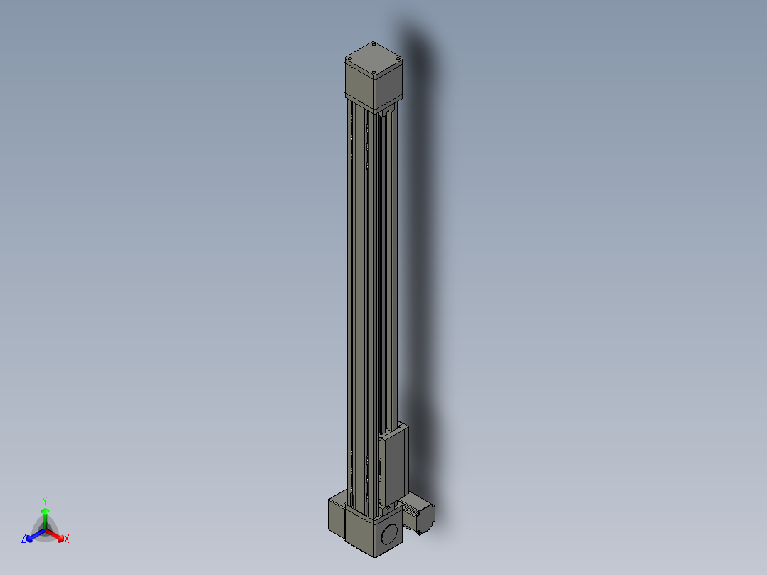 欧规系列-GB8-L96-S850-BLU-P40-MS3正等轴测图