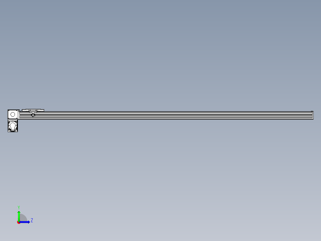 同步带全封闭直线模组TPA-HCB-110D-90-L1750-LP-C-P40-N3左视图