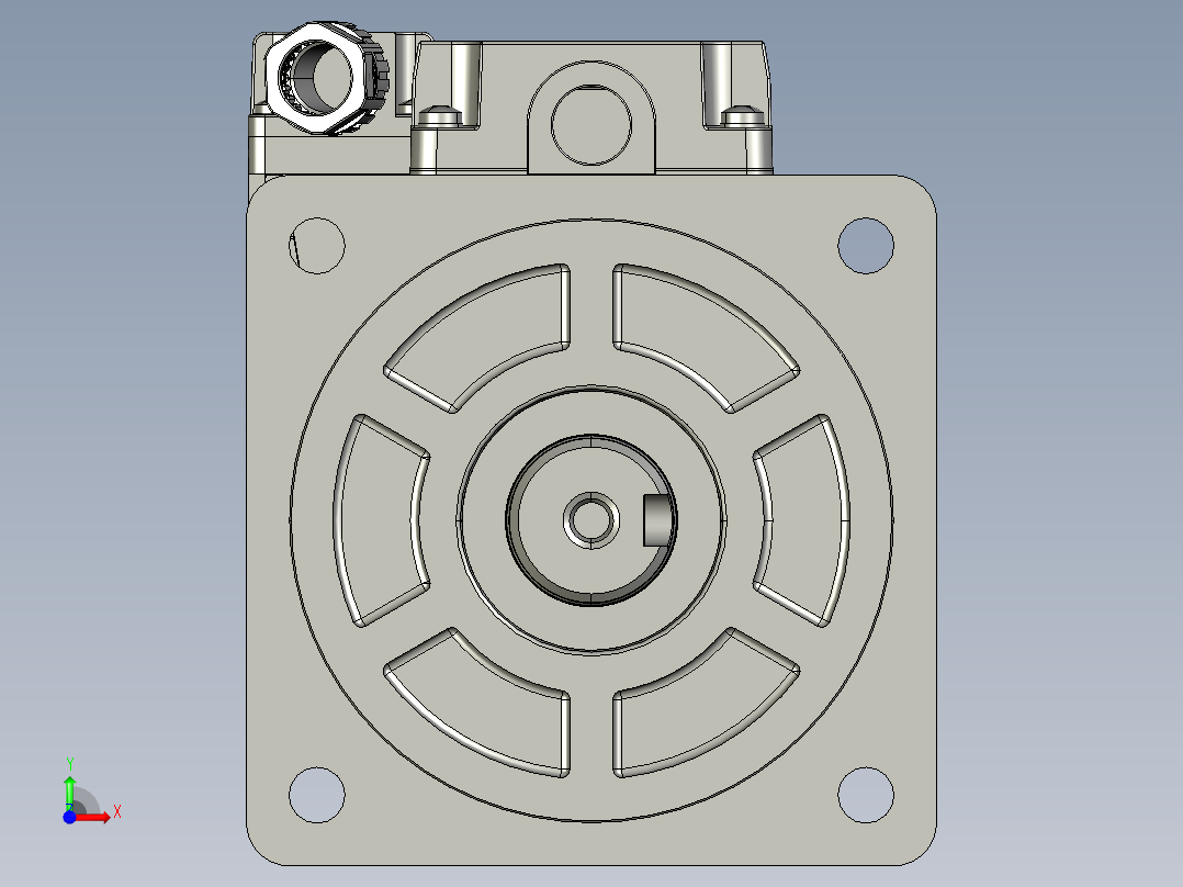 低压伺服电机MF5H-80CM30B2-512前视图