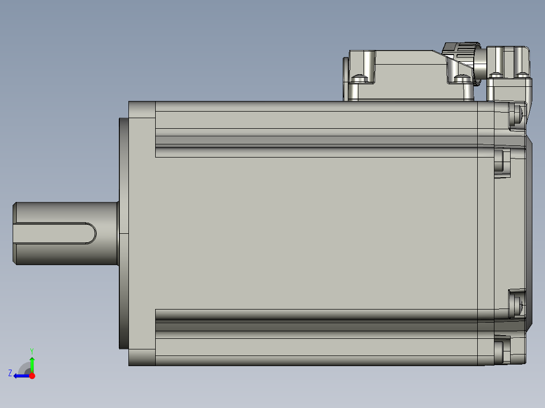 低压伺服电机MF5H-80CM30B2-512右视图