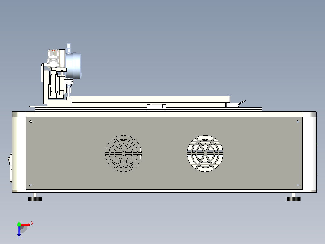 锂电实验室挤压涂布机俯视图