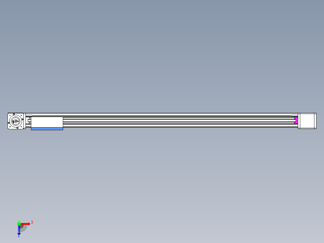 威洛博LB.GB同步带传动--欧规系列GB8-L192-S1300-BR-P75-K俯视图