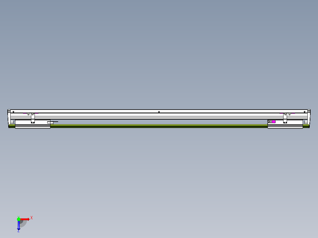 威洛博VL系列3d模型模组2VL22H2Y-S1100俯视图