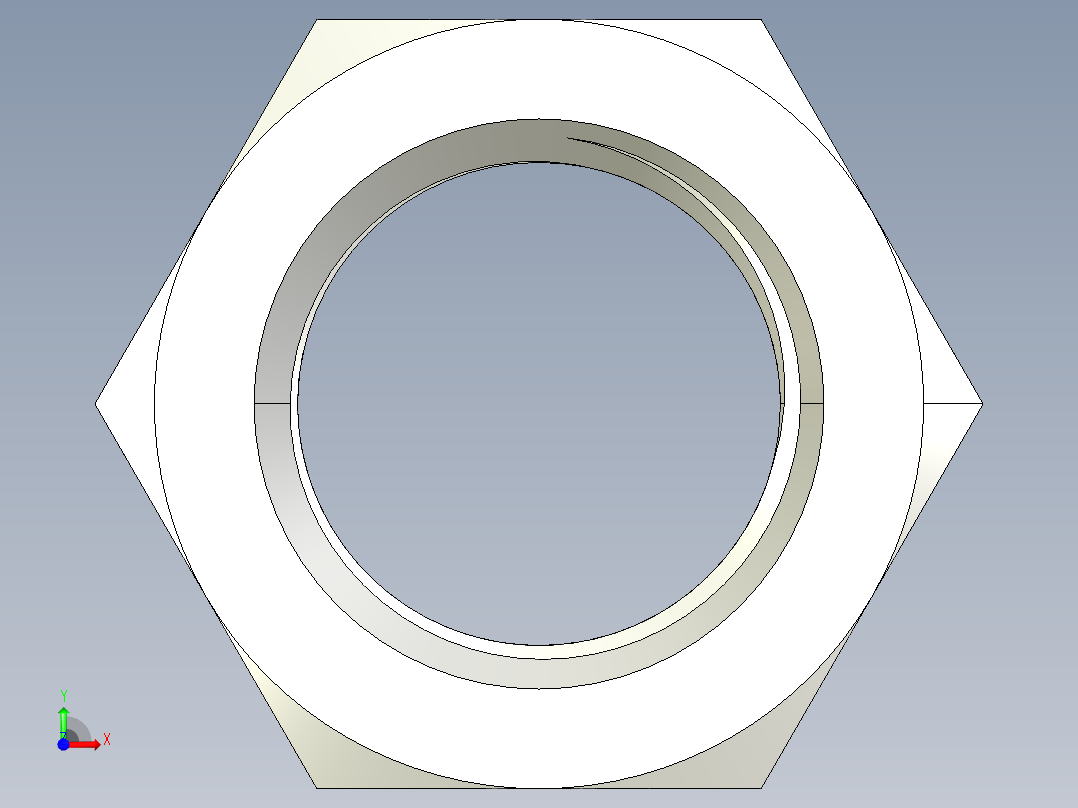 DIN 934 螺母-M80 Nut.STEP前视图