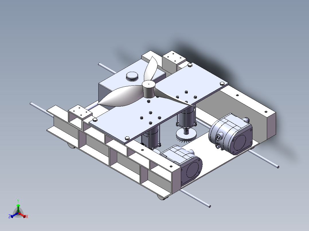 爬墙机器人sw18可编辑正等轴测图