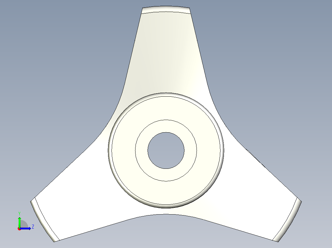 ''三瓣型把手VB.639FP-3D多系列多零件图纸模型左视图